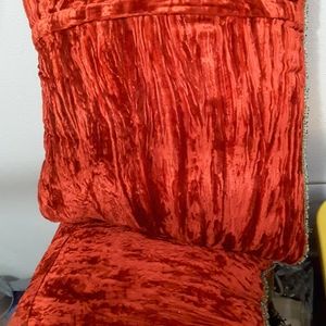 Red Chenille Decorative Pillow (2 pillows)